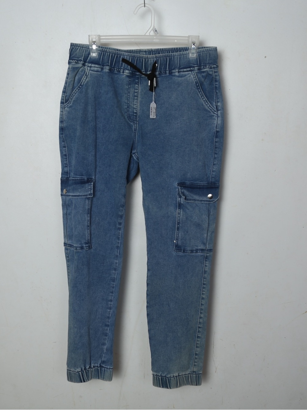 Women’s Blue Cargo Jogger Jeans